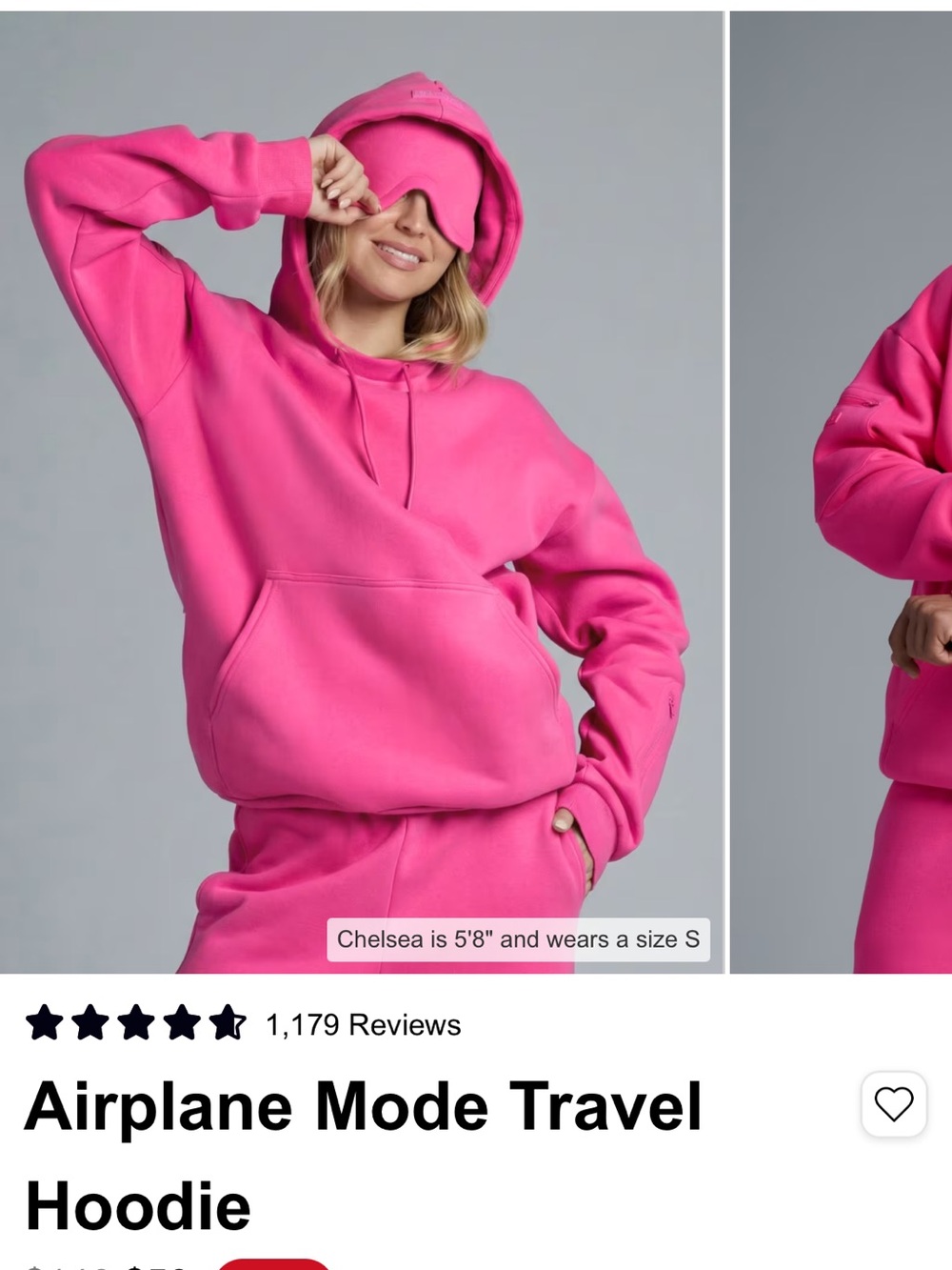 Brand New Comfrt set - “airplane mode travel” hot pink!!